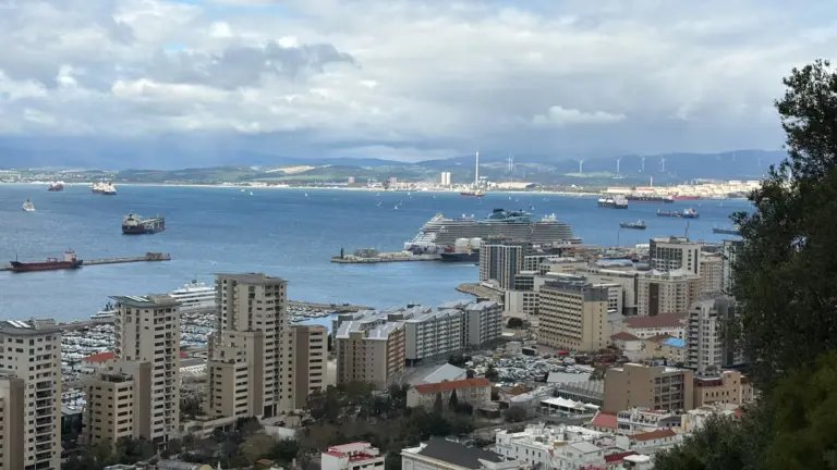 View over Gibraltar and its bay during the study visit